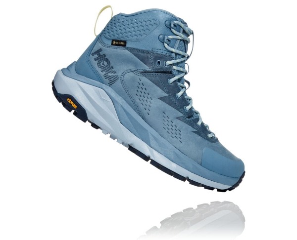 Hoka One One Kaha GORE-TEX Womens UK - Blue Walking Boots - LNRVA7463